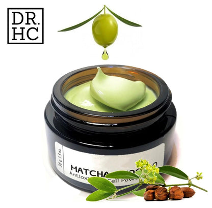 DR.HC Matcha Avocado Antioxidant Cell Power Cream (40g, 1.4oz) (Anti-aging, Skin recovery, Skin toning, Anti-pollution...)-2