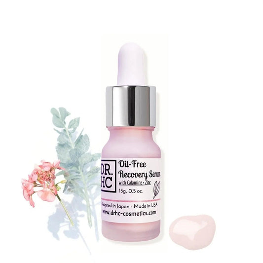 DR.HC Oil-Free Recovery Serum (15g, 0.5oz.) (with Zinc, Calamine & Minerals) (Anti-acne, Oil balancing, Skin recovery, Pore shrinking...)-0