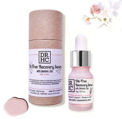 DR.HC Oil-Free Recovery Serum (15g, 0.5oz.) (with Zinc, Calamine & Minerals) (Anti-acne, Oil balancing, Skin recovery, Pore shrinking...)-1
