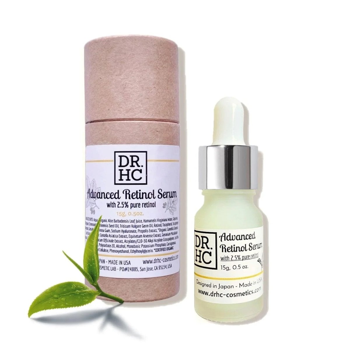 DR.HC Advanced Retinol Serum (15g, 0.5oz.) (2.5% Retinol, Anti-aging, Anti-acne, Skin brightening, Skin recovery...)Serum