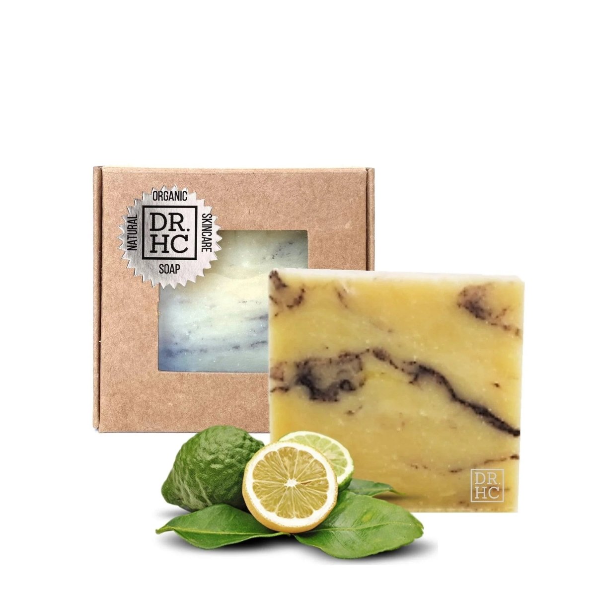 DR.HC All-Natural Skincare Face Soap - Bergamot Bliss (110g, 3.8oz.) (Anti-acne, Skin brightening, Oil balancing, Anti-aging...)Face Soap Bar