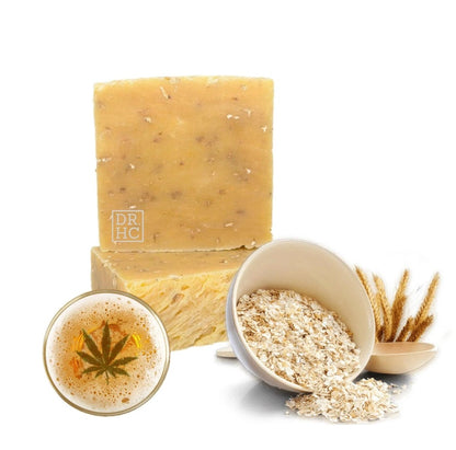 DR.HC All-Natural Skincare Face Soap - Citrus Beer (110g, 3.8oz.) (Anti-aging, Skin brightening, Anti-blemish, Exfoliating...)Face Soap Bar Hair & Body Scrub