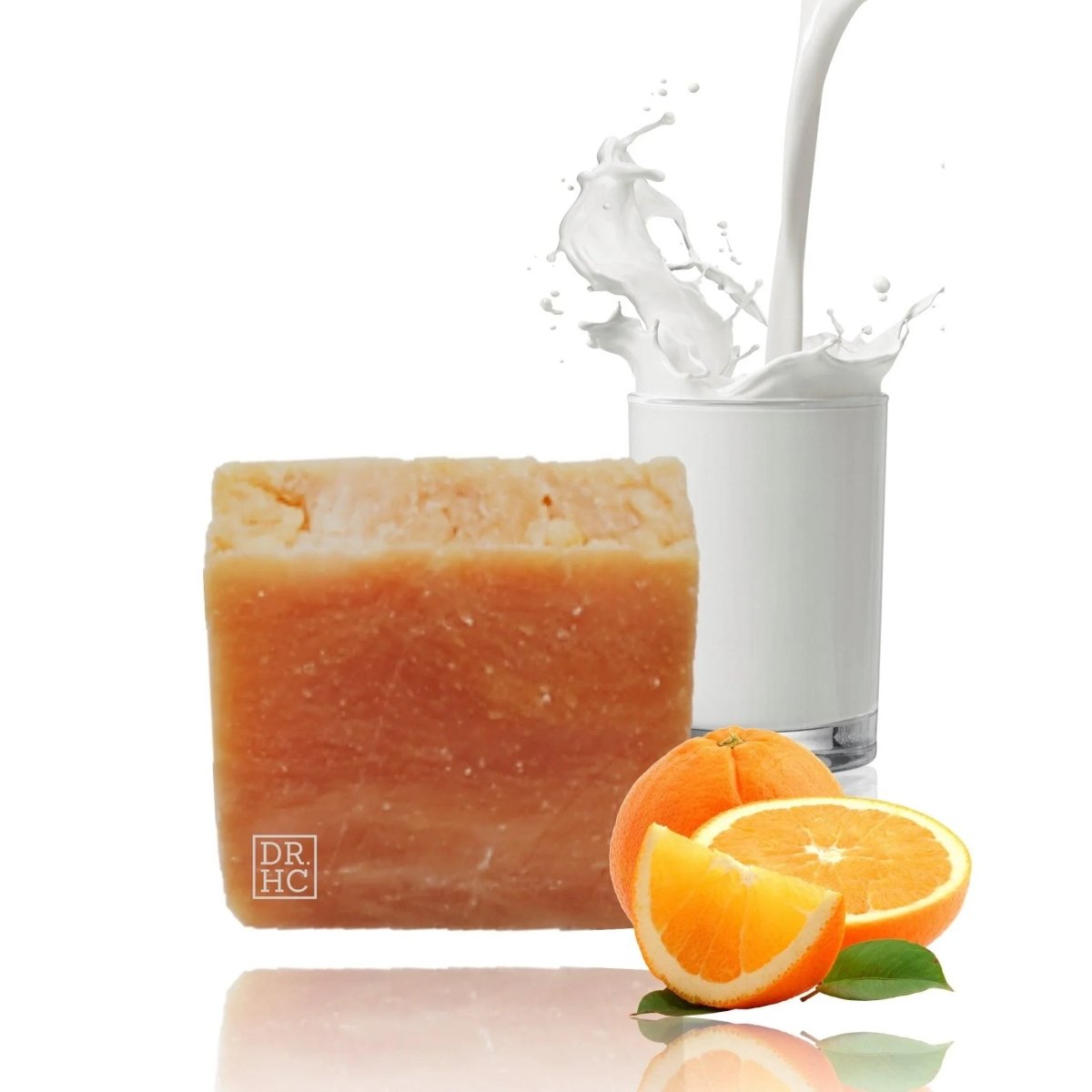 DR.HC All-Natural Skincare Face Soap - Goat Milk Orange (110g, 3.8oz.) (Skin brightening, Anti-aging, Anti-acne, Skin recovery...)Face Soap Bar