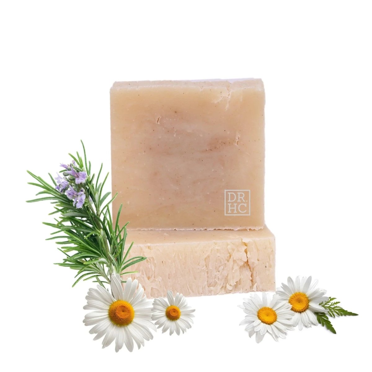 DR.HC All-Natural Skincare Face Soap - Luxury Herbs Bar (110g, 3.8oz.) (Pore Shrinking, Anti-acne, Anti-dandruff, Anti-hair loss...)Face Soap Bar