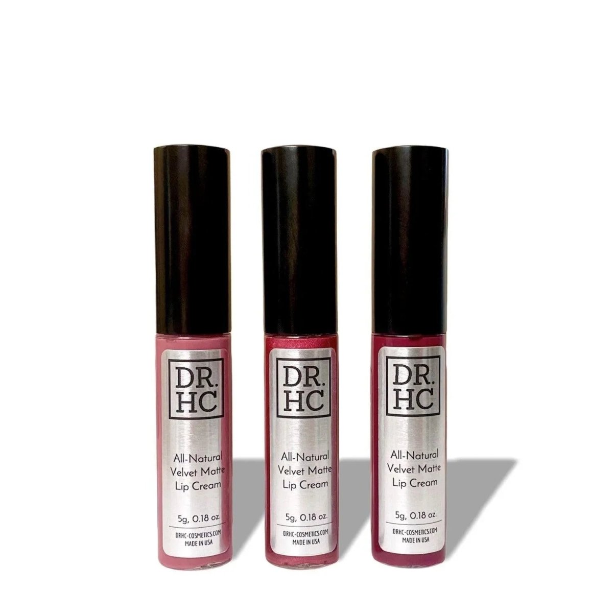 DR.HC All-Natural Velvet Matte Lip Cream (3 Shades) (5g, 0.18oz.) (Anti-aging, Healing, Moisturizing, Anti-inflammatory...)Lip Makeup