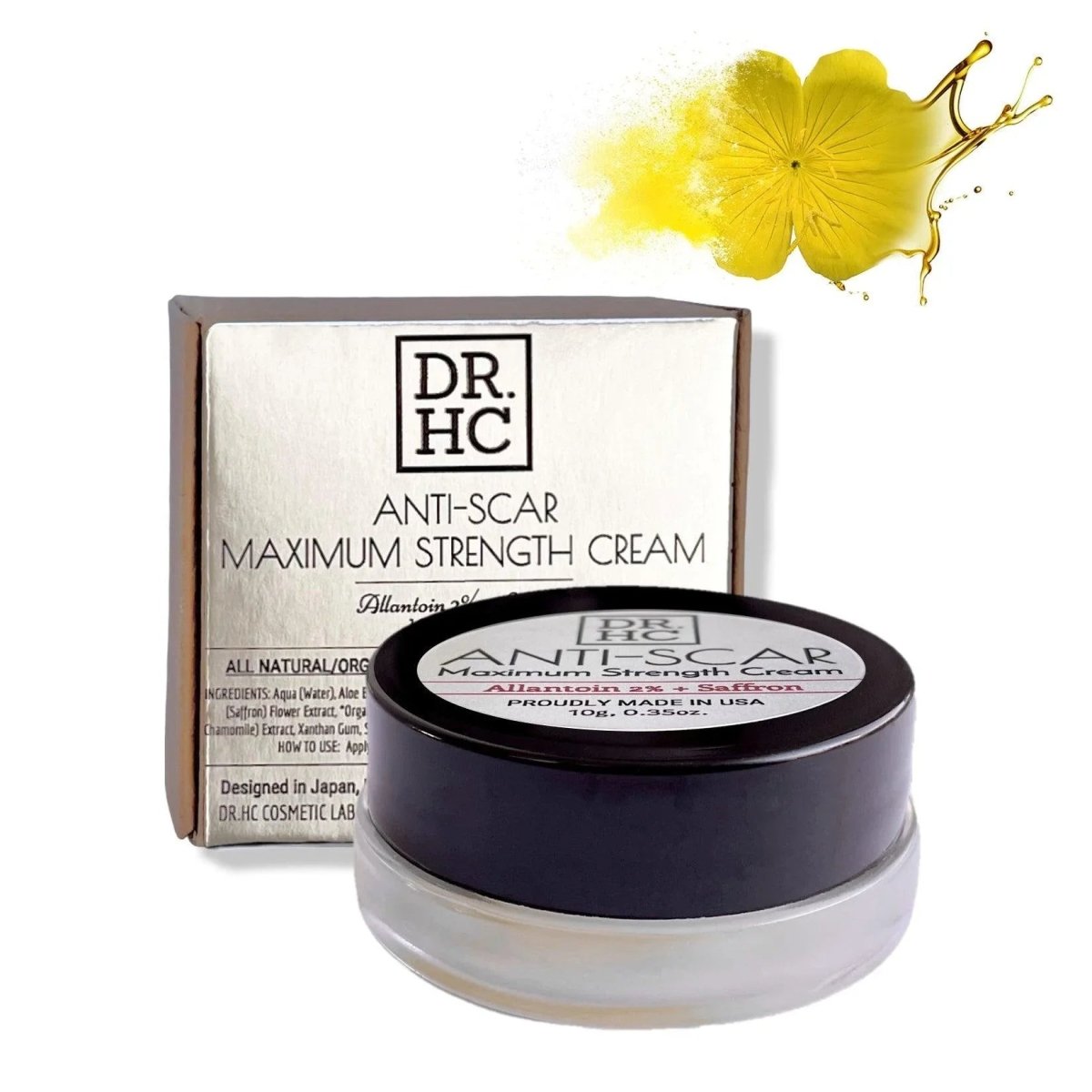 DR.HC Anti-Scar Maximum Strength Cream (10g, 0.35oz.) (Anti-scar, Skin Recovery, Anti-blemish, Anti-inflammatory...)Moisturizer Spot Care