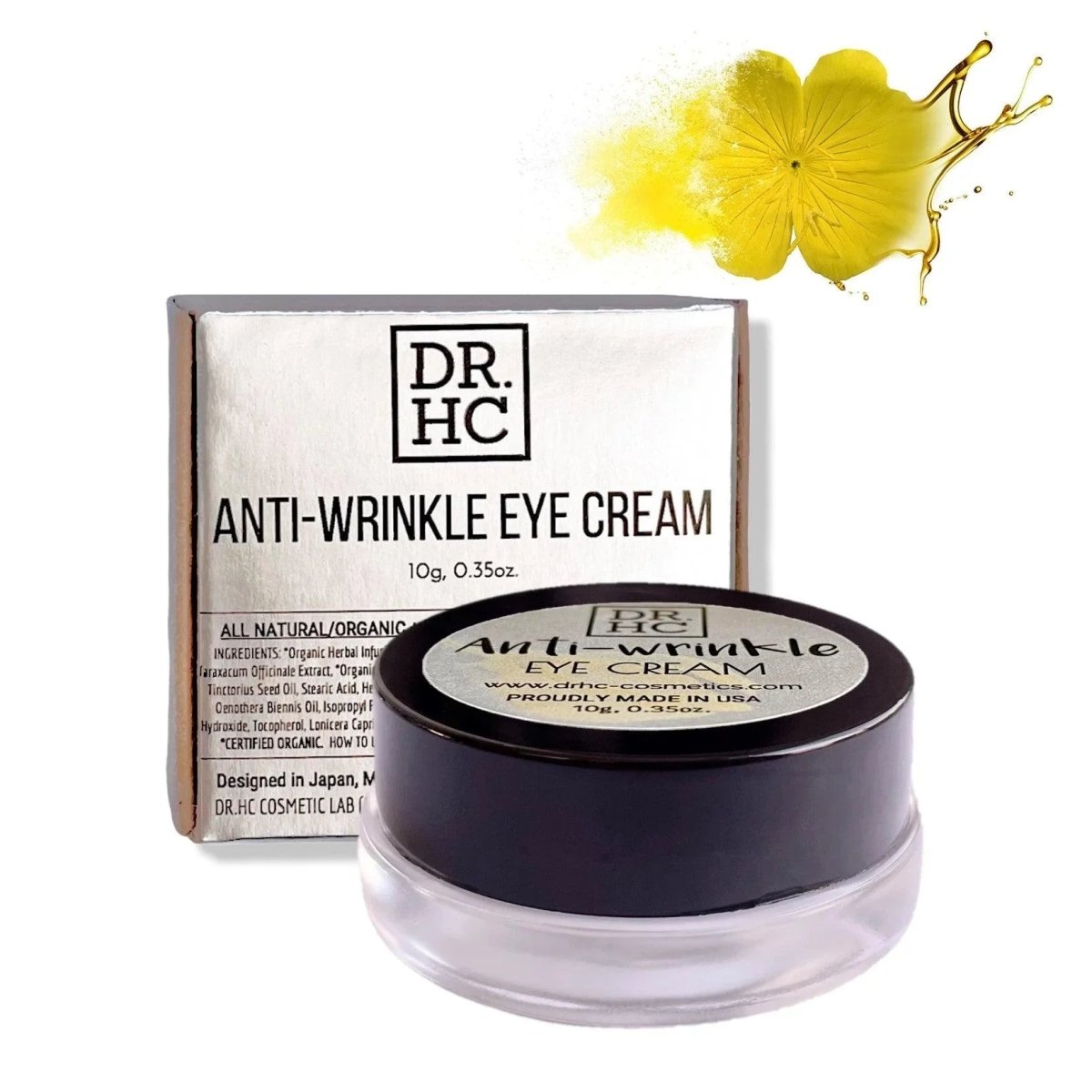 DR.HC Anti-Wrinkle Eye Cream (10g, 0.35oz.) (Anti-wrinkle, Anti-dark circle, Anti-aging, Deep moisturizing...)Moisturizer Spot Care