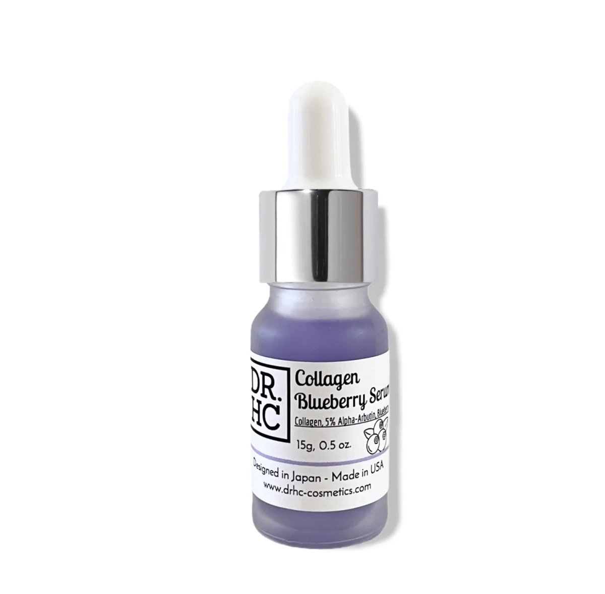 DR.HC Arbutin Collagen Blueberry Serum (15g, 0.5oz.) (with 5% Alpha-Arbutin, Collagen & Blueberry) (Collagen Supply, Anti-aging, Skin brightening, Skin plumping...)Serum