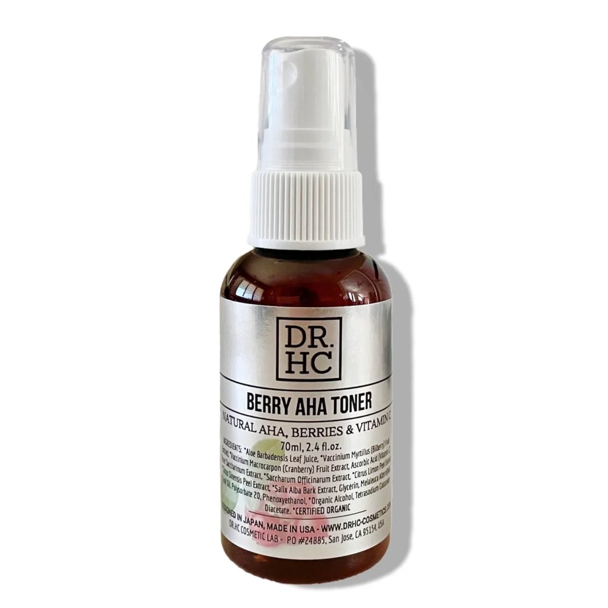 DR.HC Berry AHA Toner (70ml, 2.4 fl.oz.) (Skin brightening, Anti-hypigmentation, Anti-aging, Pore shrinking...)Toner