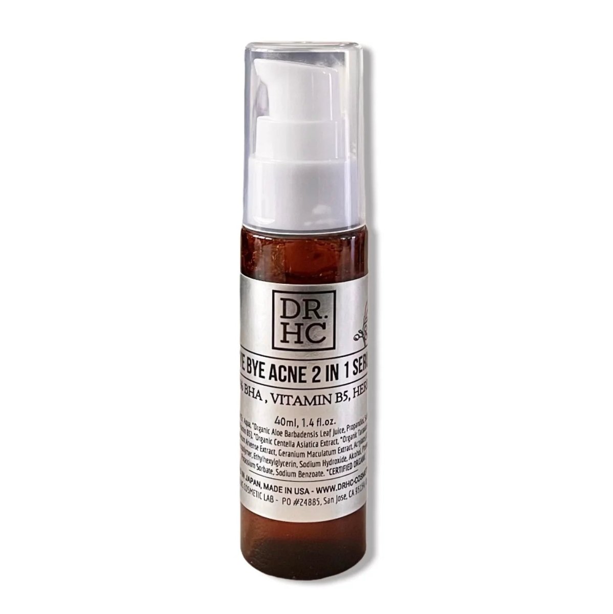 DR.HC Bye Bye Acne 2 In 1 Serum (40ml, 1.4 fl.oz.) (Anti-acne, Exfoliating, Oil-balancing, Anti-inflammatory...)Serum