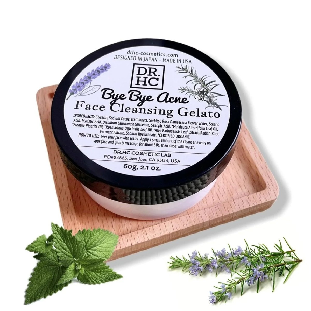DR.HC Bye Bye Acne Face Cleansing Gelato (60g, 2.1oz) (Anti-acne, Anti-blemish, Oil balancing, Pore minimizing...)Cleanser