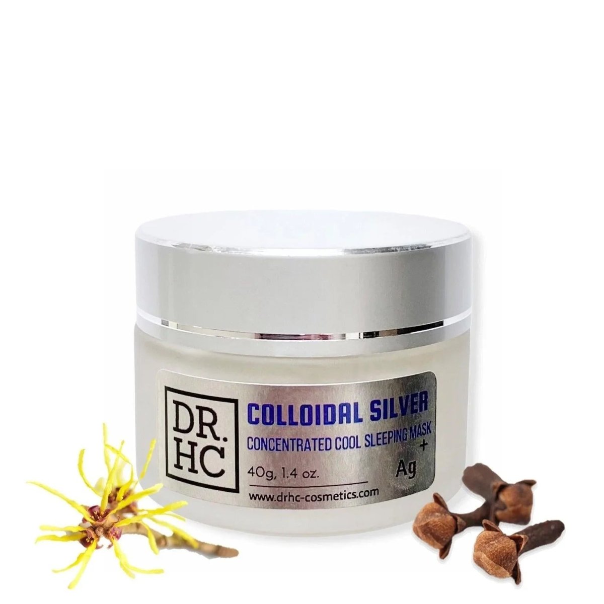 DR.HC Colloidal Silver Concentrated Cool Sleeping Mask (25~40g, 0.9~1.4oz) (Anti-acne, Anti-scar, Anti-blemish, Skin recovery...)Moisturizer Mask