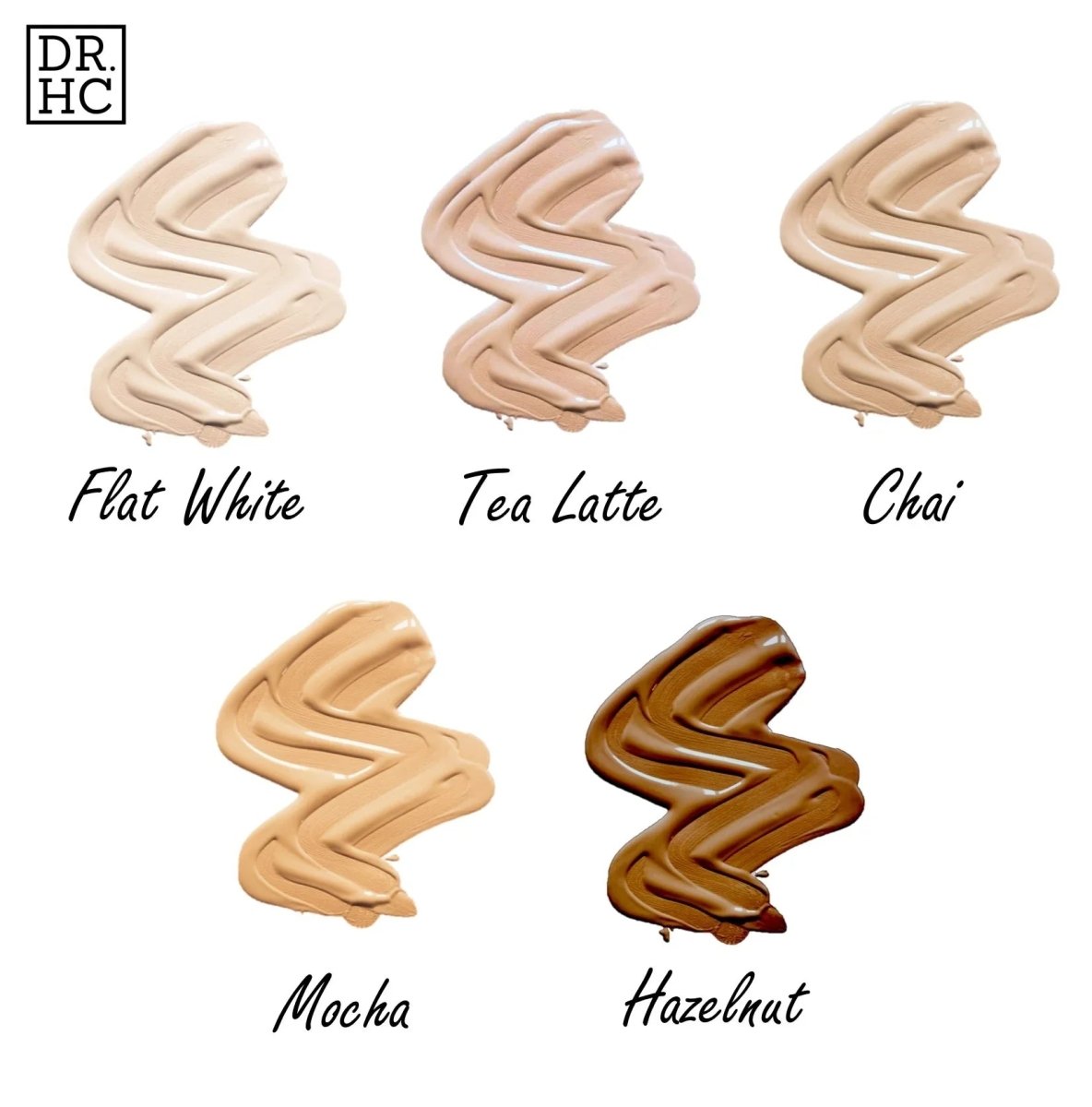 DR.HC Flawless Supreme CC 6 in 1 Nourishing Cream Foundation (5 Shades) (30g, 1oz.) (Natural UV Care, Skin brightening, Anti-acne, Anti-aging...)Face Makeup Foundation Primer Concealer Moisturizer Serum UV Care