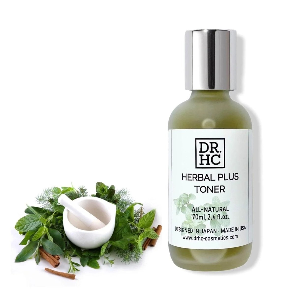 DR.HC Herbal Plus Toner (70~120ml, 2.4~4.0fl.oz.) (Pore shrinking, Anti-acne, Exfoliating, Skin toning...)Toner