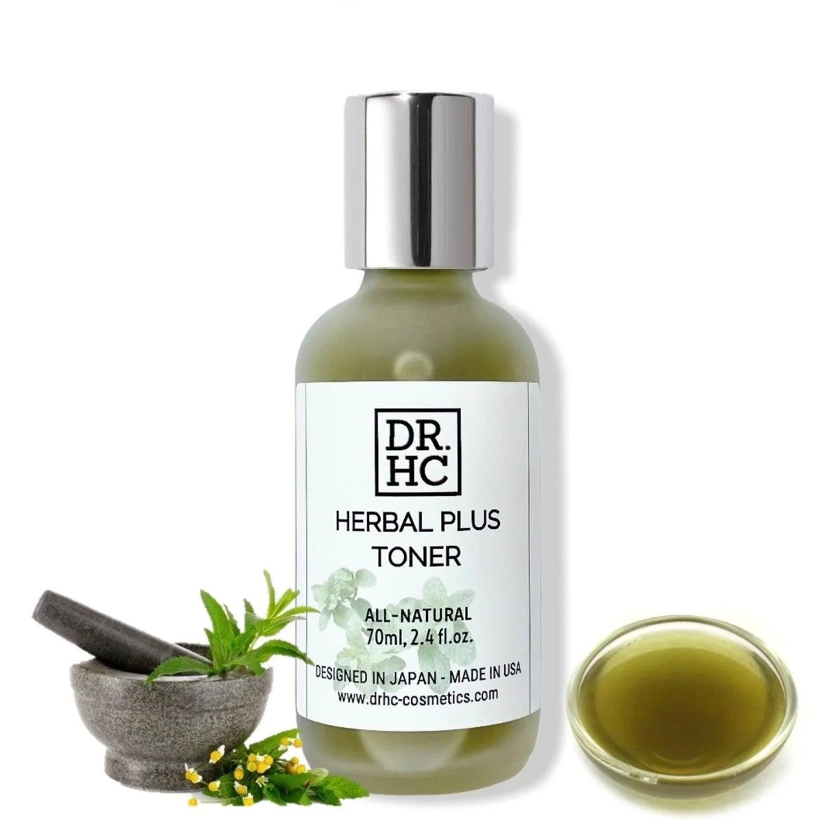 DR.HC Herbal Plus Toner (70~120ml, 2.4~4.0fl.oz.) (Pore shrinking, Anti-acne, Exfoliating, Skin toning...)Toner