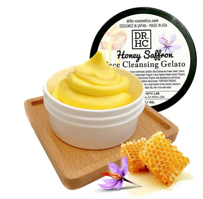 DR.HC Honey Saffron Face Cleansing Gelato (60g, 2.1oz.) (Skin recovery, Anti-scar, Anti-blemish, Anti-aging...)Cleanser