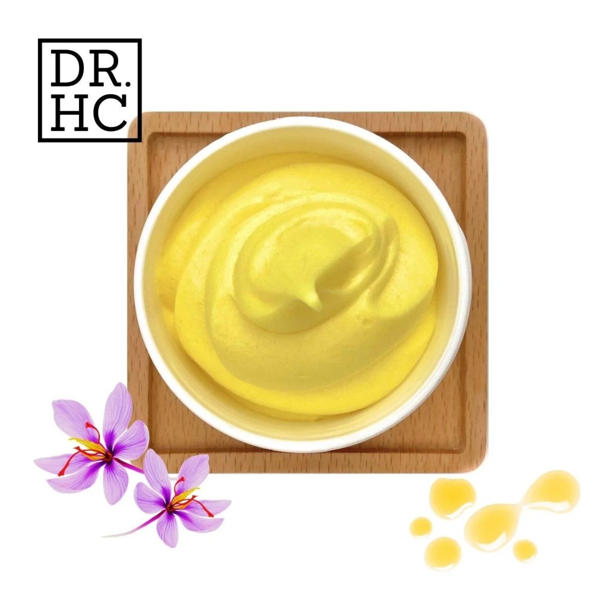 DR.HC Honey Saffron Face Cleansing Gelato (60g, 2.1oz.) (Skin recovery, Anti-scar, Anti-blemish, Anti-aging...)Cleanser