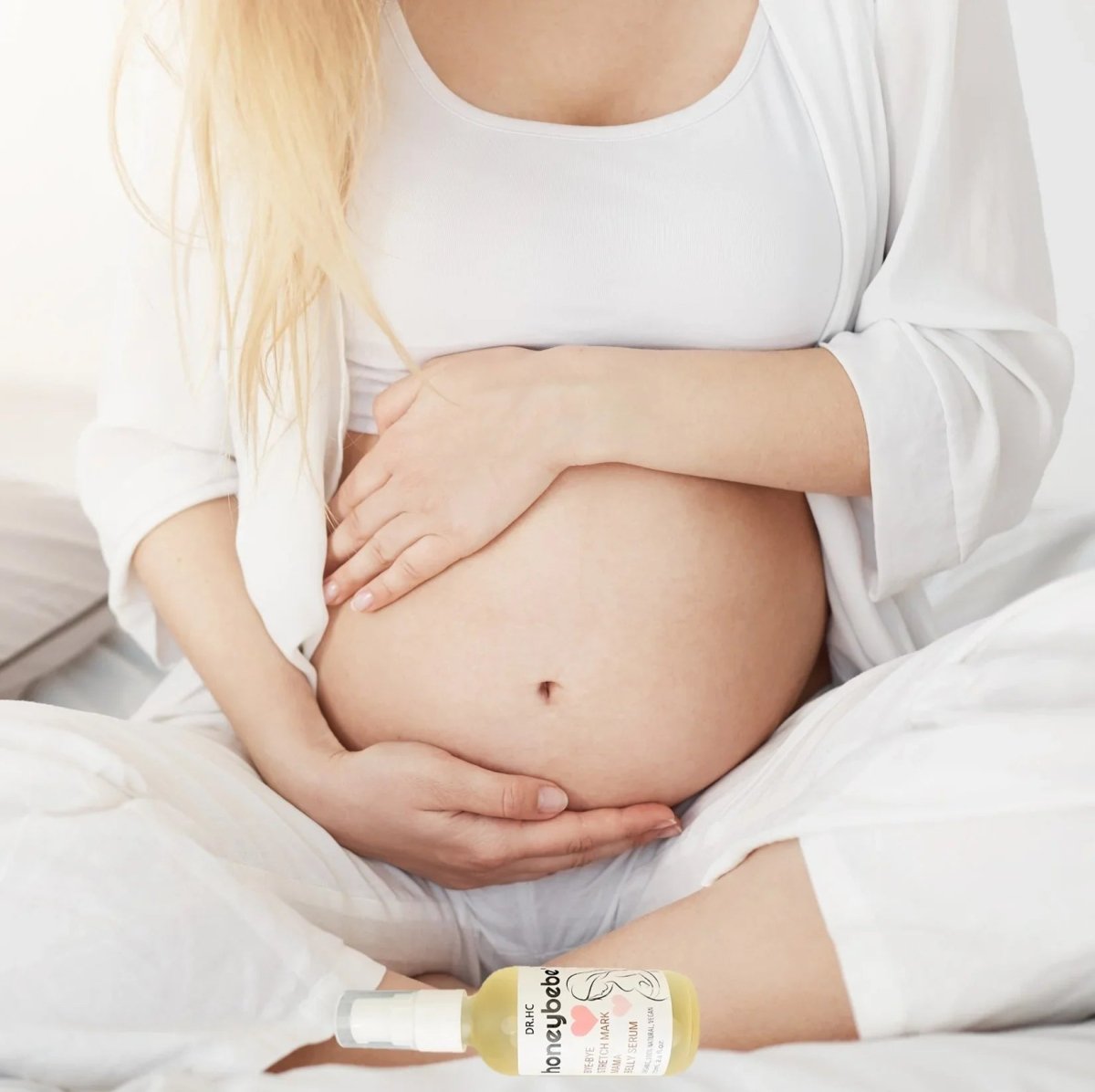 DR.HC Honeybebe' Bye-Bye Stretch Mark Mama Belly Serum (100% Organic, Natural & Vegan) (70ml, 2.4 fl.oz.) (Stretch Mark Prevention & Removal)Pregnancy