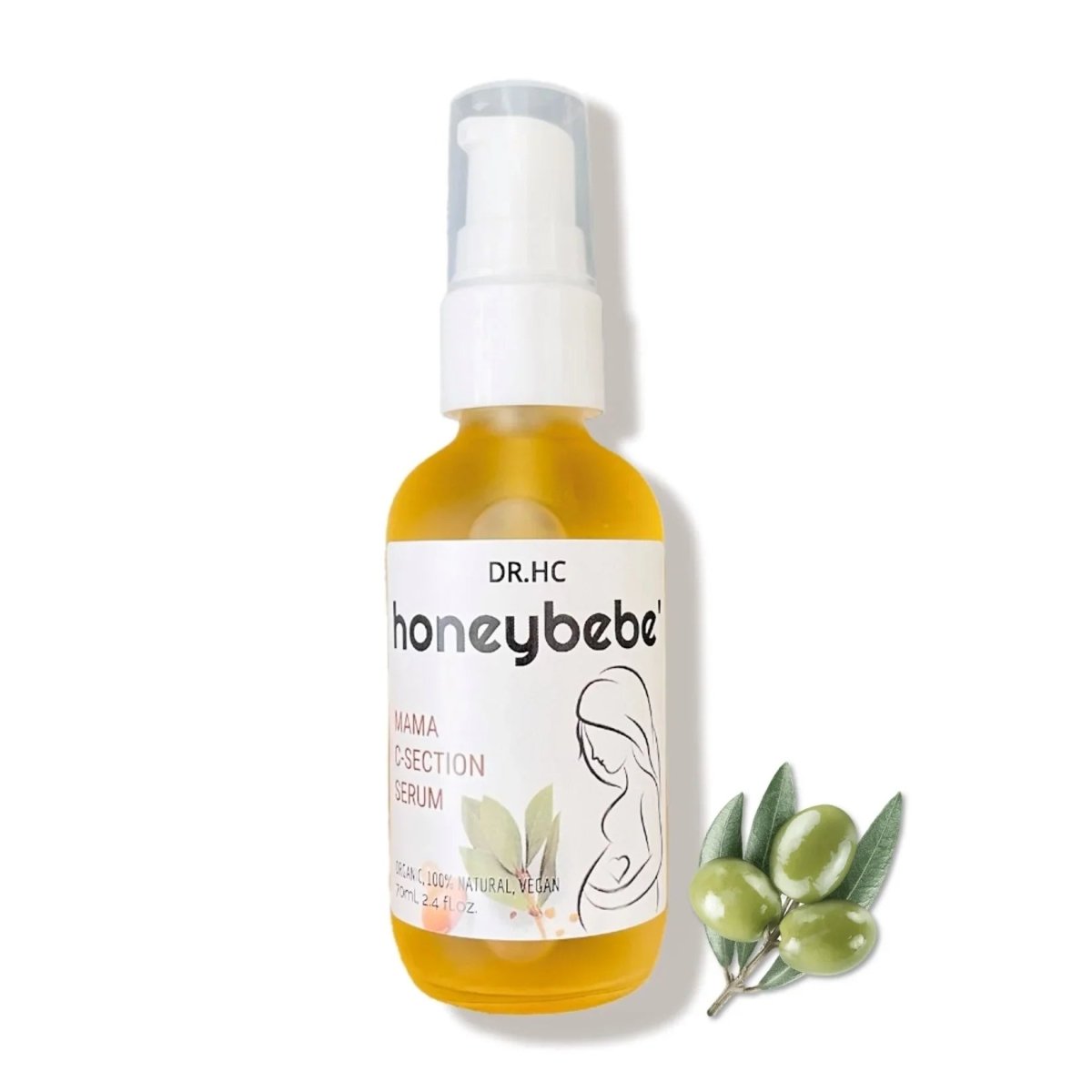 DR.HC Honeybebe' Mama C-Section Serum (100% Organic, Natural & Vegan) (70ml, 2.4 fl.oz.)Pregnancy