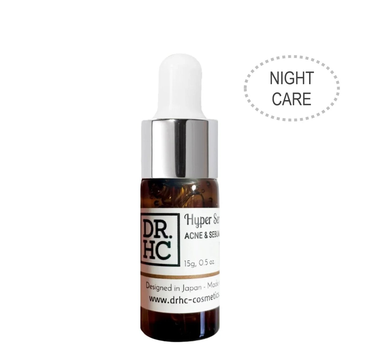 DR.HC Hyper Serum - Acne & Sebum Fighting - NIGHT CARE (15g, 0.5oz.) (Anti-acne, Anti-scar, Anti-blemish, Oil-balancing, Exfoliating...)Serum