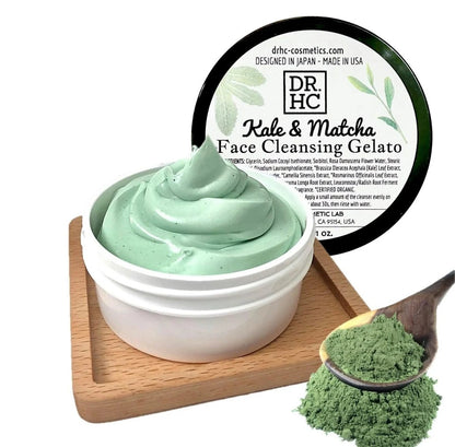 DR.HC Kale & Matcha - Face Cleansing Gelato (60g, 2oz) (Skin brightening, Anti-aging, Anti-inflammatory, Anti-acne...)Cleanser