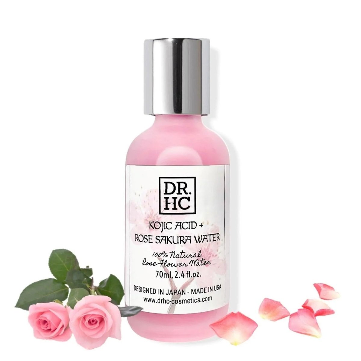 DR.HC Kojic Acid + Rose Sakura Water (70~120ml, 2.4~4.0fl.oz.) (Skin brightening, Anti-blemish, Anti-scar, Skin recovery...)Toner