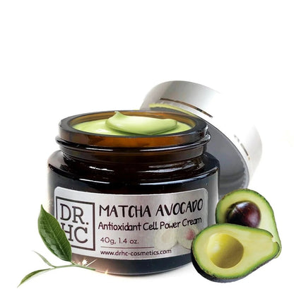 DR.HC Matcha Avocado Antioxidant Cell Power Cream (40g, 1.4oz) (Anti-aging, Skin recovery, Skin toning, Anti-pollution...)Moisturizer