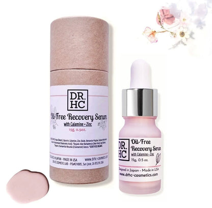 DR.HC Oil-Free Recovery Serum (15g, 0.5oz.) (with Zinc, Calamine & Minerals) (Anti-acne, Oil balancing, Skin recovery, Pore shrinking...)Serum