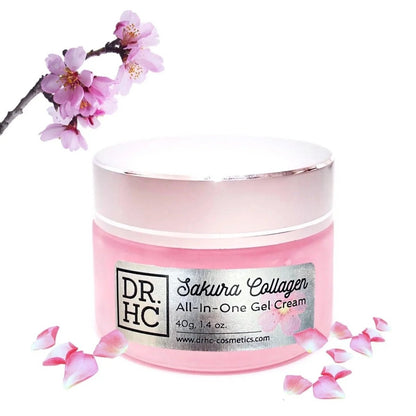 DR.HC Sakura Collagen All-In-One Gel Cream (25~40g, 0.9~1.4oz.) (Collagen support, Skin firming, Brightening, Anti-scar...)Moisturizer