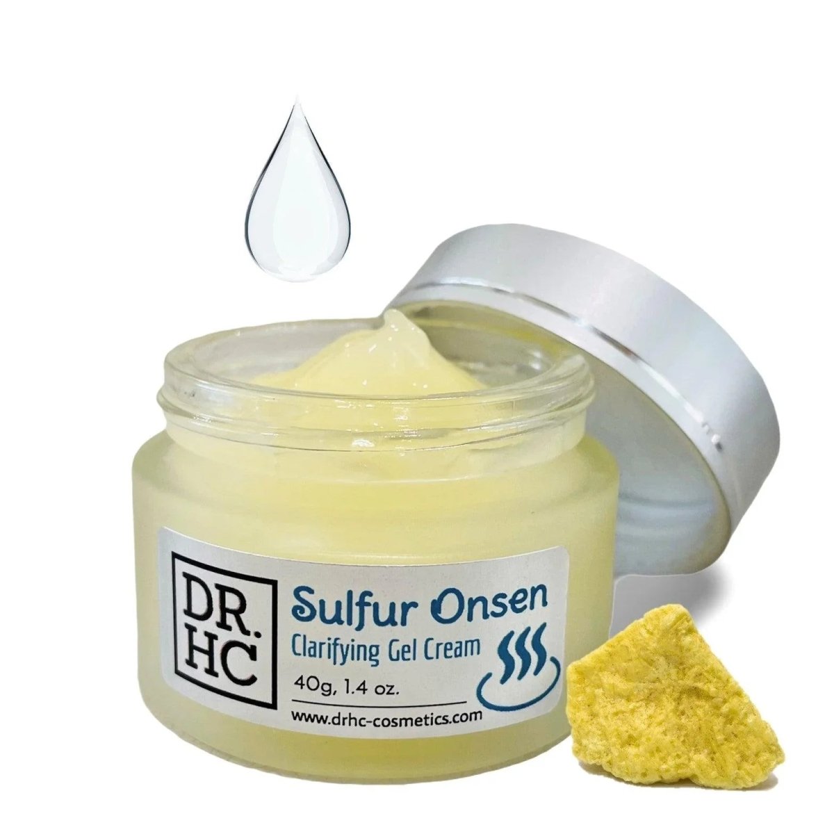 DR.HC Sulfur Onsen Clarifying Gel Cream (25~40g, 0.9~1.4oz) (Acne-acne, Anti-blemish, Oil-balancing, Gently Exfoliating...)Moisturizer