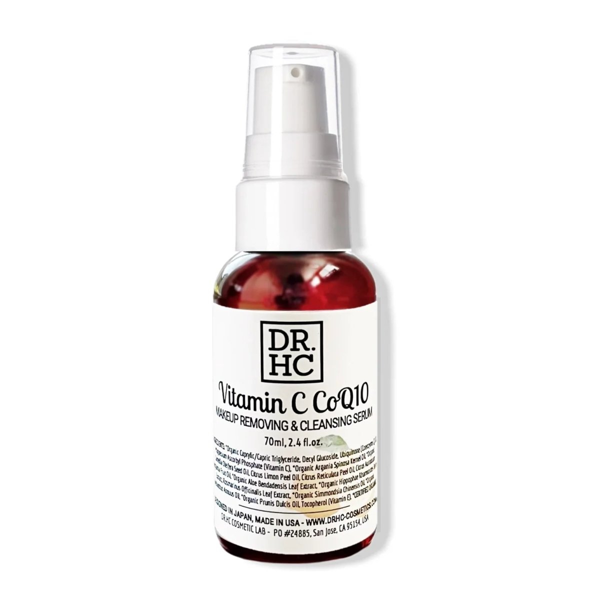 DR.HC Vitamin C CoQ10 Makeup Removing & Cleansing Serum (70ml, 2.4 fl.oz.) (Firming, Skin toning, Anti-aging, Anti-inflammatory...)Cleanser