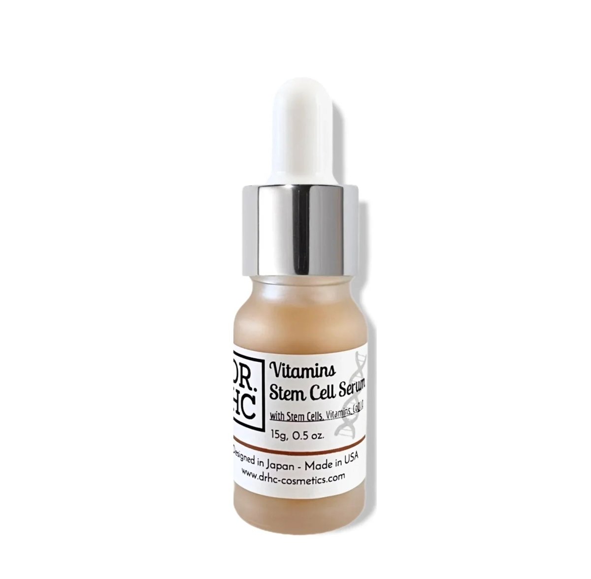 DR.HC Vitamins Stem Cell Serum (15g, 0.5oz.) (with Plant Stem Cells, Multi-Vitamins & CoQ10) (Skin recovery, Firming, Plumping, Age-reversing, Toning...)Serum