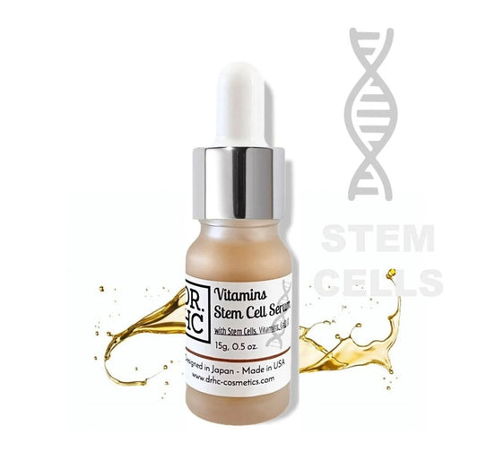 DR.HC Vitamins Stem Cell Serum (15g, 0.5oz.) (with Plant Stem Cells, Multi-Vitamins & CoQ10) (Skin recovery, Firming, Plumping, Age-reversing, Toning...)Serum