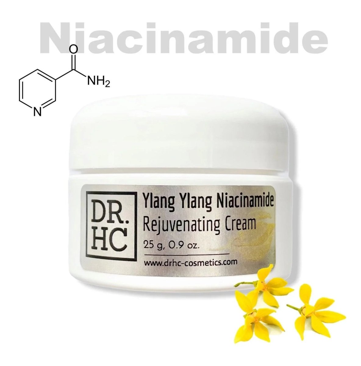 DR.HC Ylang Ylang Niacinamide Rejuvenating Cream (25~40g, 0.9~1.4oz.) (Skin recovery, Anti-scar, Firming, Anti-inflammatory...)Moisturizer
