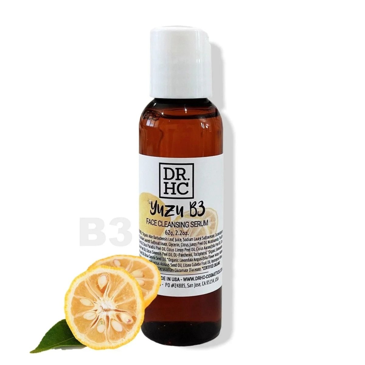 DR.HC Yuzu B3 Face Cleansing Serum (62g, 2.2oz.) (Skin brightening, Oil balancing, Anti-acne, Anti-blemish...)Cleanser