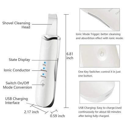 Electric Ultrasonic Skin Scrubber