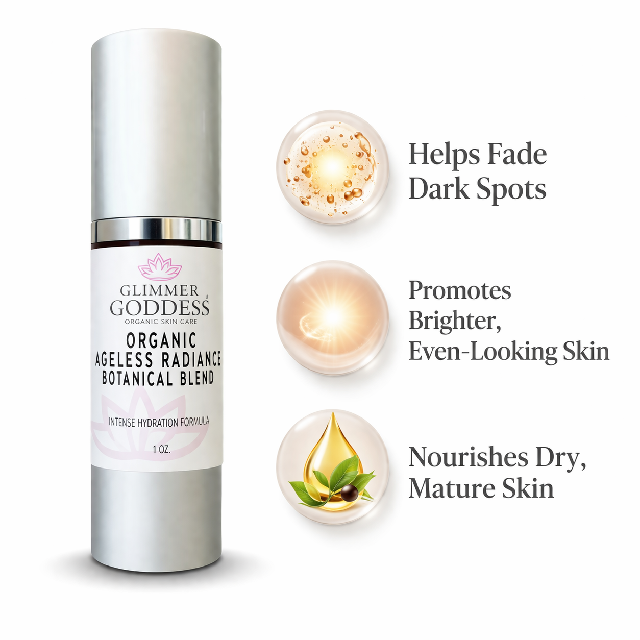 Organic Skin Brightening Serum – Ageless Radiance & Dark Spot Treatment-0