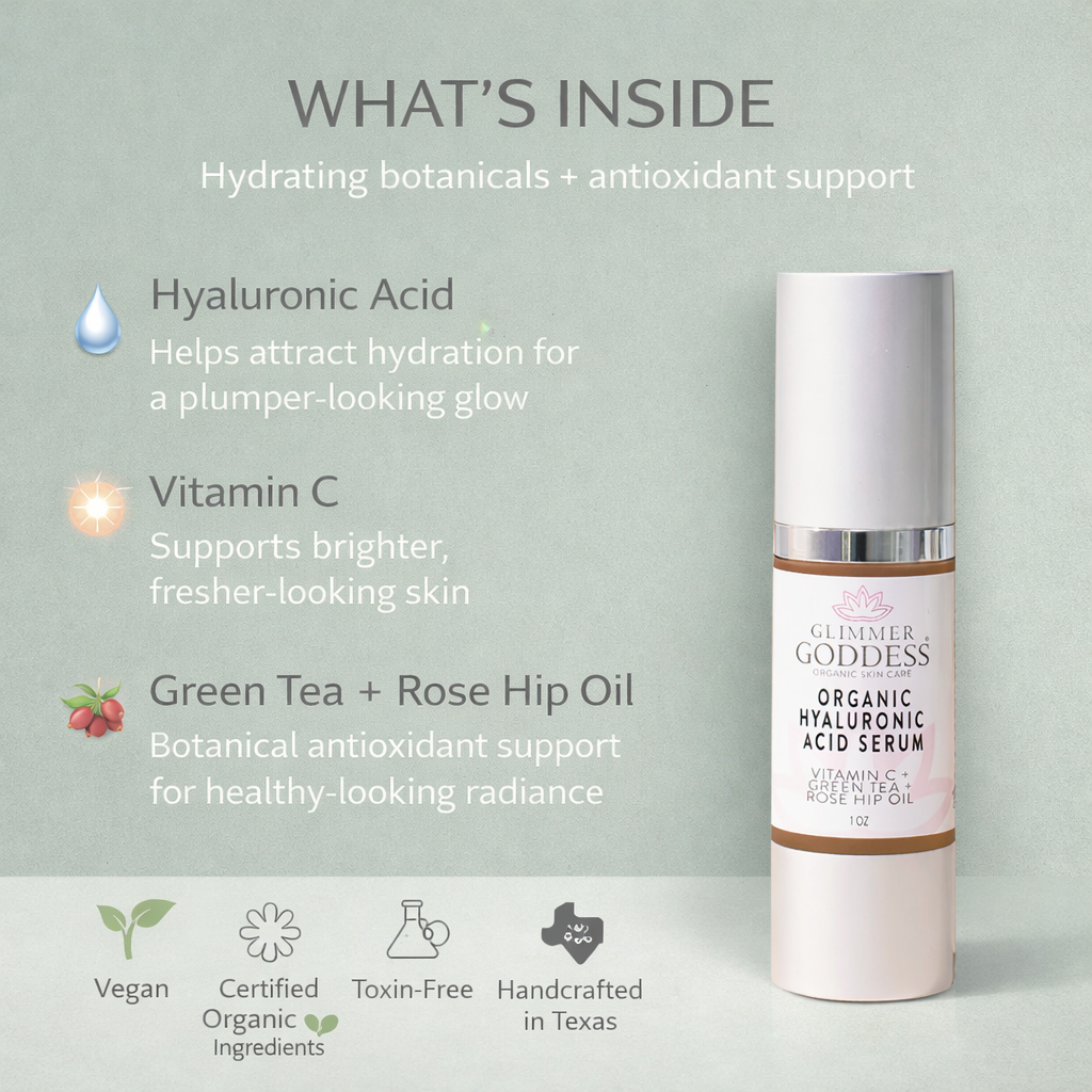 Organic Hyaluronic Acid Serum – Plumping Hydration 1 oz.-3