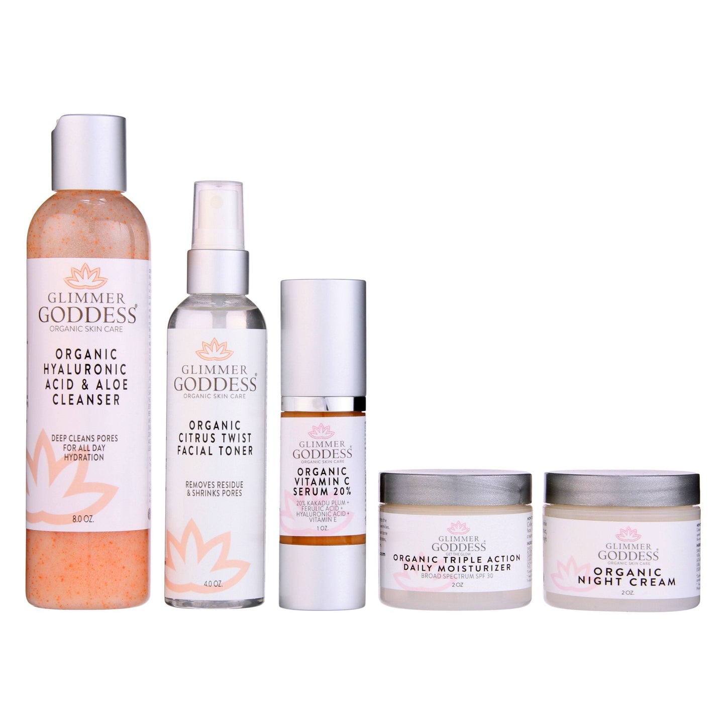 Complete Organic Anti-Wrinkle 5-Step Kit with Vitamin C & SPF 30-0