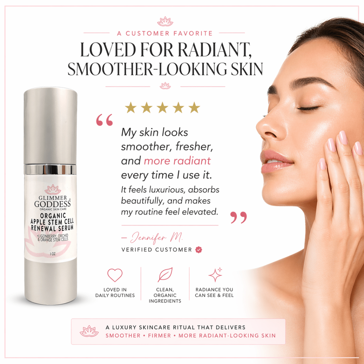 Organic Apple Stem Cell Anti - Aging SerumSerums