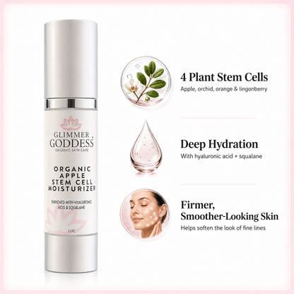 Organic Apple Stem Cell Moisturizer – Anti-Aging TreatmentLotion & Moisturizer