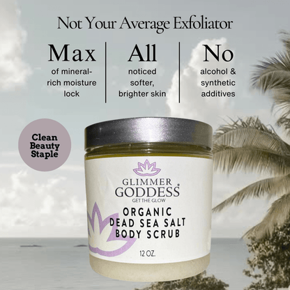 Organic Dead Sea Salt Body Scrub – Exfoliates, Detoxifies & Firms Skin-1