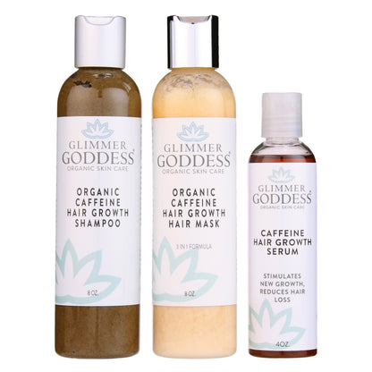 Organic Caffeine Hair Growth System – 3-Step Treatment Set-0