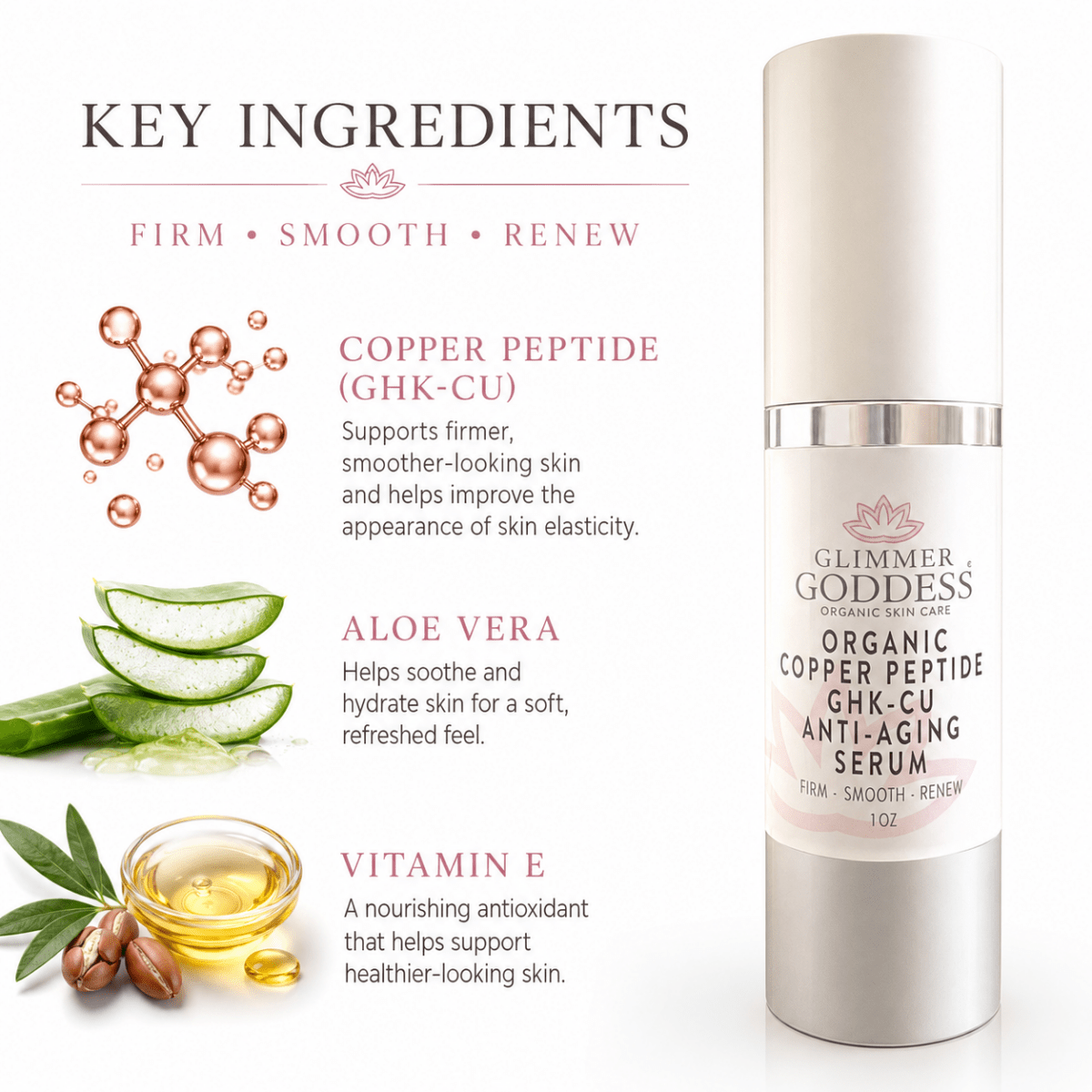 Organic Copper Peptide Serum – Firming & SmoothingSerums