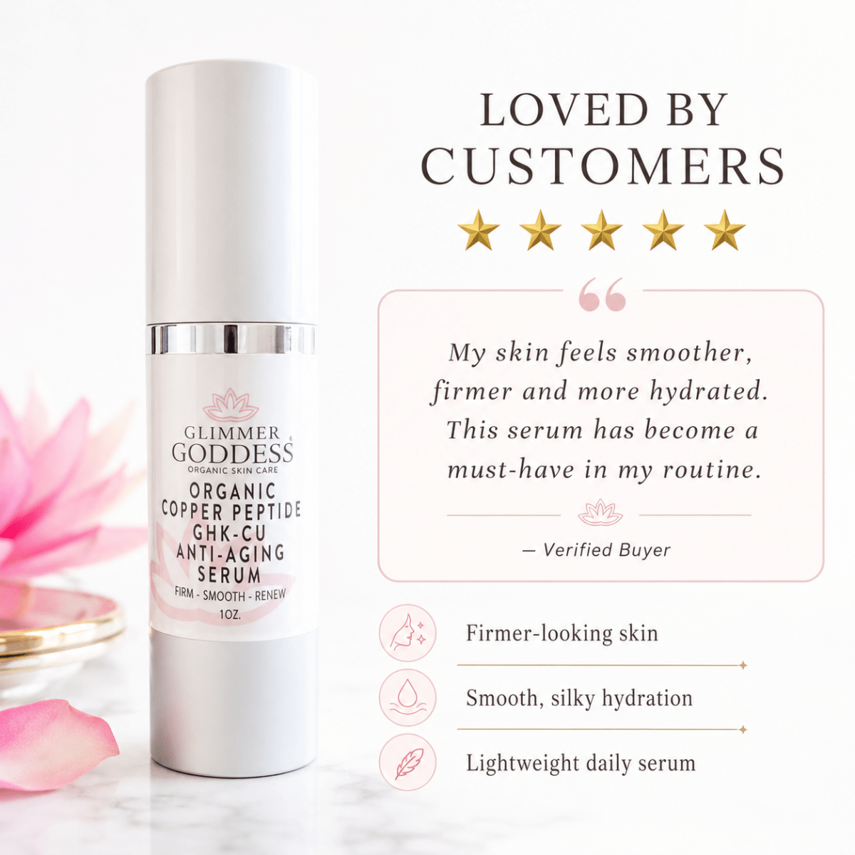 Organic Copper Peptide Serum – Firming & SmoothingSerums