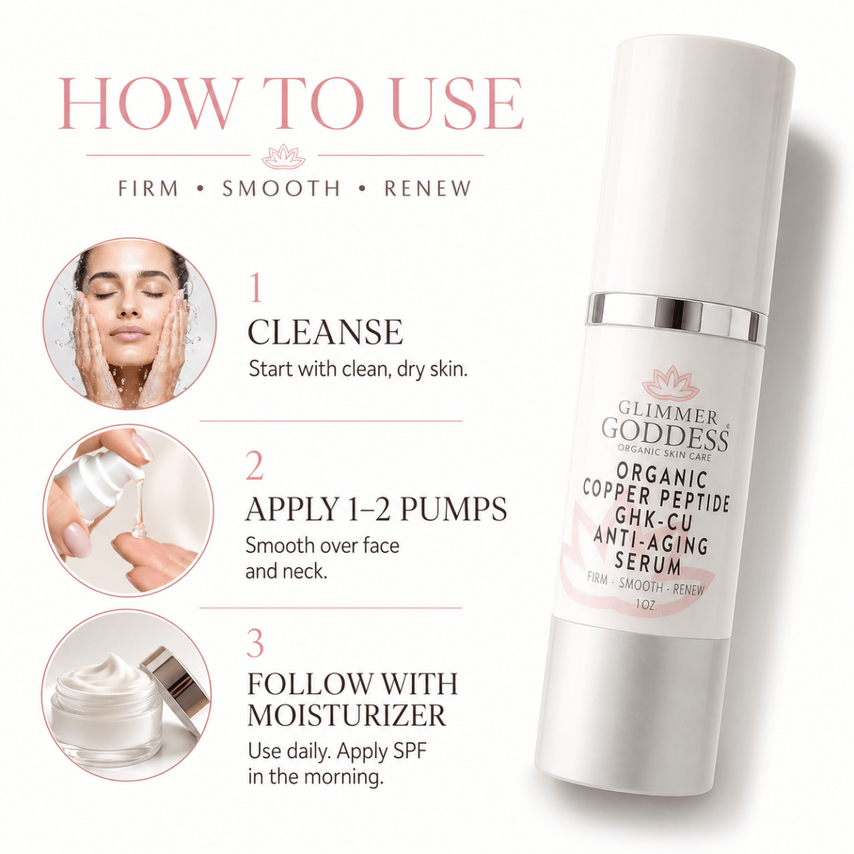 Organic Copper Peptide Serum – Firming & SmoothingSerums
