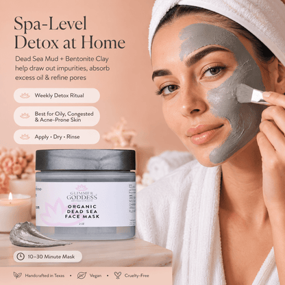 Organic Dead Sea Mud Mask With Bentonite Clay - Exfoliate & RejuvenateMasks & Peels