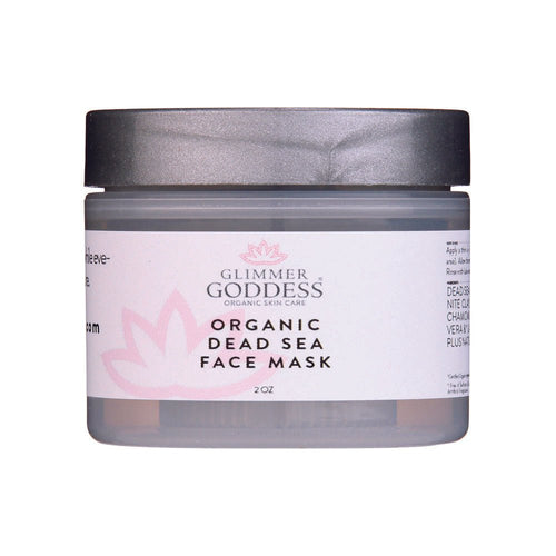 Organic Dead Sea Mud Mask With Bentonite Clay - Exfoliate & Rejuvenate - swipencart Glimmer Goddess® Organic Skin Care