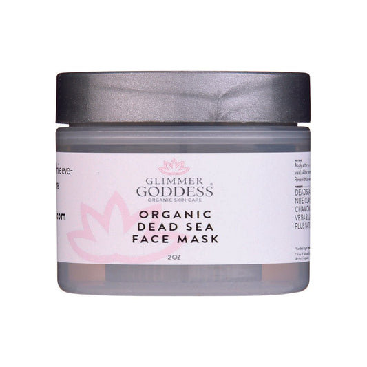 Organic Dead Sea Mud Mask With Bentonite Clay - Exfoliate & Rejuvenate - swipencart Glimmer Goddess® Organic Skin Care