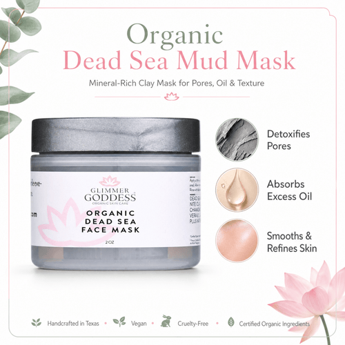 Organic Dead Sea Mud Mask With Bentonite Clay - Exfoliate & RejuvenateMasks & Peels